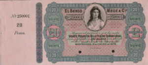 Uruguay, 20 Peso, S292New