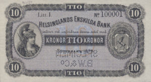 Sweden, 10 Krone, S265s