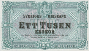 Sweden, 1,000 Krone, P12ct