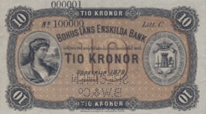 Sweden, 10 Krone, S106s