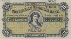 Sweden, 10 Krone, S593s