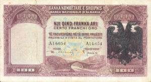 Albania, 100 Franka Ari, P5, BKS B5a