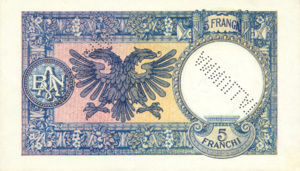 Albania, 5 Franc, P6s, BKS B6as
