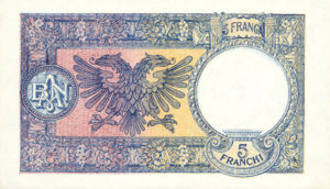 Albania, 5 Franc, P6a, BKS B6a