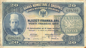 Albania, 20 Franka Ari, P12b, BSS B1b