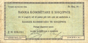 Albania, 20 Franc, SB1001