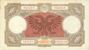 Albania, 20 Franc, P13