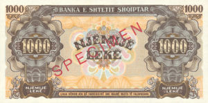 Albania, 1,000 Lek, P23s