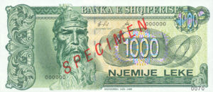 Albania, 1,000 Lek, P61cs