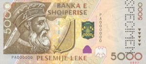 Albania, 5,000 Lek, P70s
