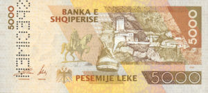 Albania, 5,000 Lek, P70s