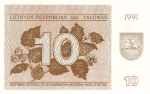 Lithuania, 10 Talonas, P35b