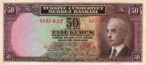 Turkey, 50 Kurush, P133
