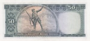 Turkey, 50 Lira, P165a