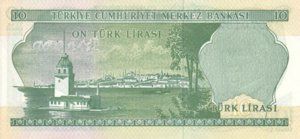 Turkey, 10 Lira, P186