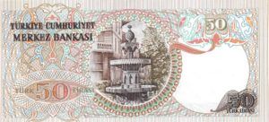 Turkey, 50 Lira, P188a