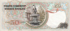 Turkey, 50 Lira, P188b