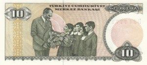 Turkey, 10 Lira, P193b