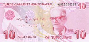 Turkey, 10 Lira, P223 Sign.1