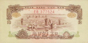 Vietnam, South, 10 Xu, P37a, BOV B1a