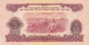 Vietnam, South, 5 Dong, R6, NLF B6