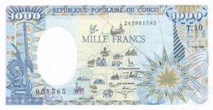 Congo Republic, 1,000 Franc, P10c