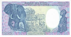 Congo Republic, 1,000 Franc, P10c