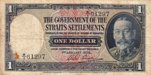 Straits Settlements, 1 Dollar, P16b