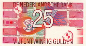 Netherlands, 25 Gulden, P100