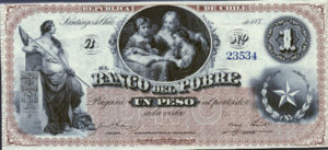 Chile, 1 Peso, S361r