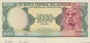 Ecuador, 1,000 Sucre, P120p v2