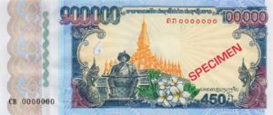 Laos, 100,000 Kip, P40s, B516as