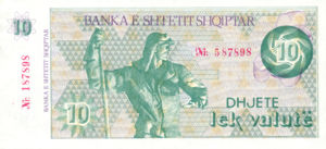 Albania, 10 Lek Valute, P49ax