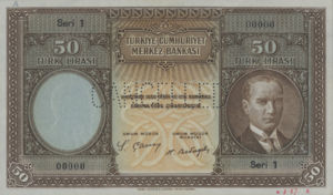 Turkey, 50 Lira, TCMB B1p