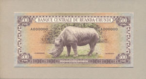 Rwanda - Burundi, 500 Franc, 