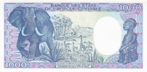 Gabon, 1,000 Franc, P10a