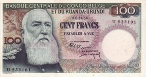 Belgian Congo, 100 Franc, P33b