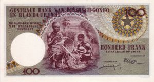 Belgian Congo, 100 Franc, P33b
