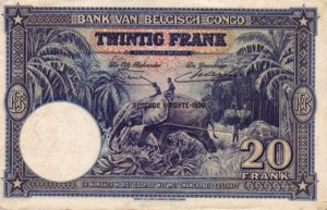Belgian Congo, 20 Franc, P15H