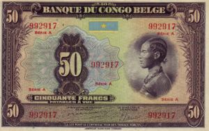 Belgian Congo, 50 Franc, P16a