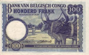 Belgian Congo, 100 Franc, P17d
