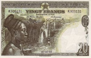 Belgian Congo, 20 Franc, P26