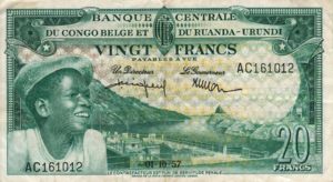 Belgian Congo, 20 Franc, P31