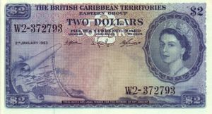 British Caribbean Territories, 2 Dollar, P8c