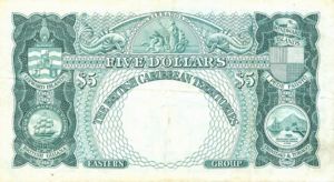 British Caribbean Territories, 5 Dollar, P9b