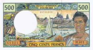 French Pacific Territories, 500 Franc, P1b Sign.3