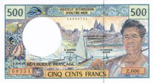 French Pacific Territories, 500 Franc, P1b Sign.1