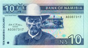 Namibia, 10 Namibia Dollar, P1a