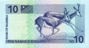 Namibia, 10 Namibia Dollar, P1a