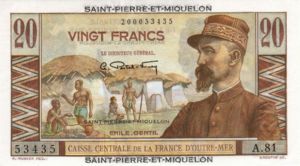 Saint Pierre and Miquelon, 20 Franc, P24